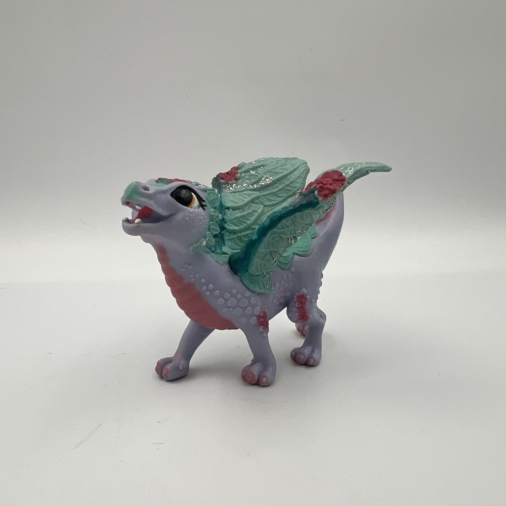 Schleich Bayla Flower Baby Dragon Figurine Purple Blue Pink Blossom Glitter Wing